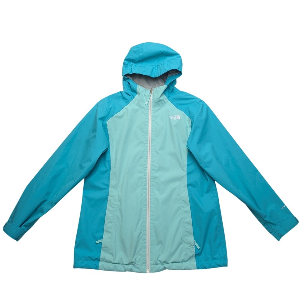 The North Face DryVent Rain Jacket Girls XL 18 Turquoise Teal NF0A2TMO
